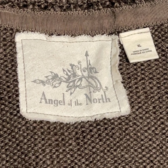 Angel of the North Brown Waffle Knit Cowl Neck Sweater - Picture 6 of 10